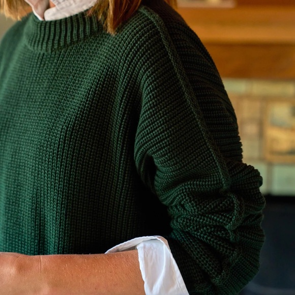 Frank & Eileen Montecito 
Classic Pullover Sweater British Racing Green SIZE XS - Picture 4 of 7